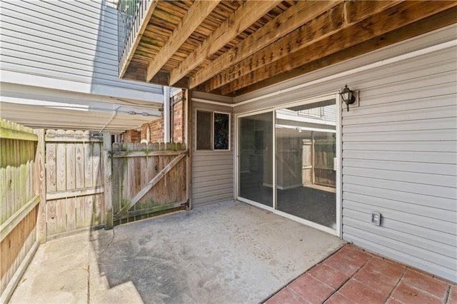 10240 W 96th Ter Unit B, Overland Park, KS 66212 - view of patio / terrace featuring a gate