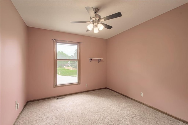 8300 W 148th St, Overland Park, KS 66223 - carpeted spare room featuring ceiling fan and baseboards