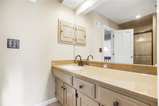 5490 W 85th Ter, Prairie Village, KS 66207 - full bath featuring vanity and tiled shower