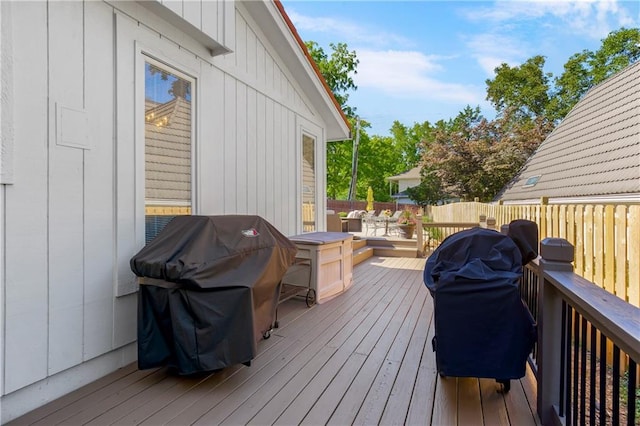 5490 W 85th Ter, Prairie Village, KS 66207 - wooden terrace with area for grilling