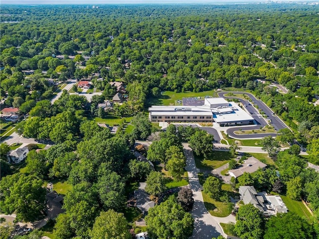 5490 W 85th Ter, Prairie Village, KS 66207 - drone / aerial view of a heavily wooded area