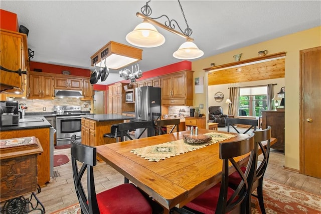 1684 Quarry Rd, Bates City, MO 64011 - dining area with light wood-style flooring