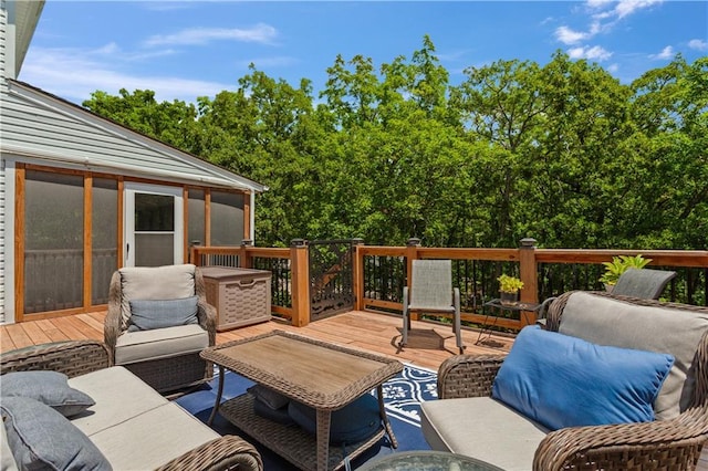 1684 Quarry Rd, Bates City, MO 64011 - wooden terrace with an outdoor living space