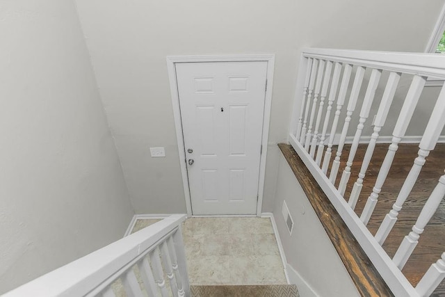 13309 Winchester Ave, Grandview, MO 64030 - staircase featuring baseboards