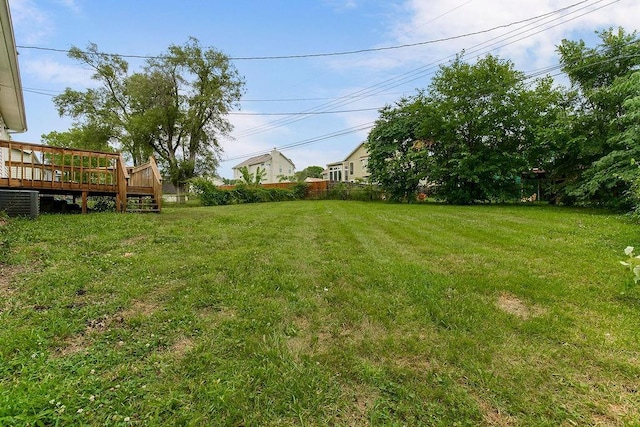 13309 Winchester Ave, Grandview, MO 64030 - view of yard featuring a wooden deck