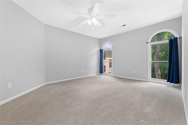 5329 Park St, Shawnee, KS 66216 - unfurnished room featuring ceiling fan and carpet floors
