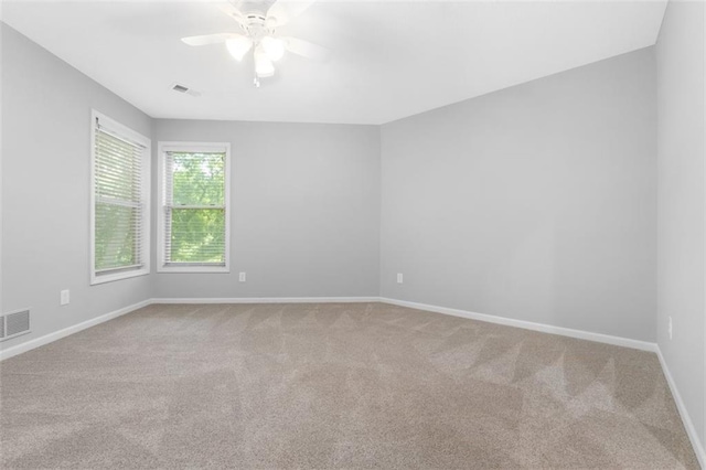 5329 Park St, Shawnee, KS 66216 - carpeted spare room featuring ceiling fan and baseboards