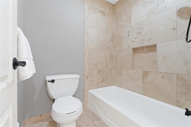 5329 Park St, Shawnee, KS 66216 - full bathroom featuring toilet and tile patterned flooring