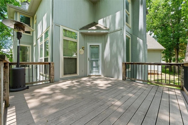 5329 Park St, Shawnee, KS 66216 - view of wooden terrace