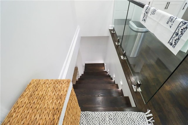 2725 N 20th St, Kansas City, KS 66104 - stairway featuring wood finished floors