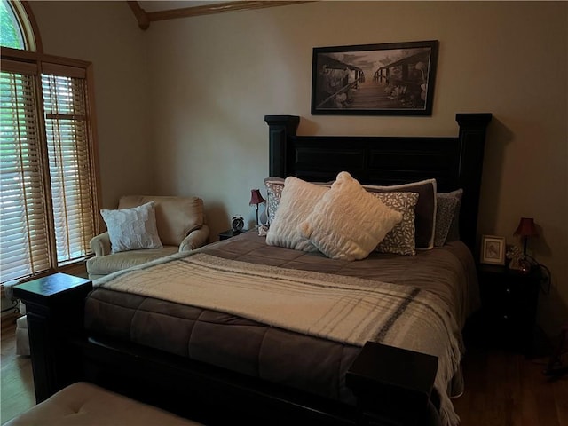 15733 Pine Cir, Basehor, KS 66007 - bedroom featuring wood finished floors and crown molding