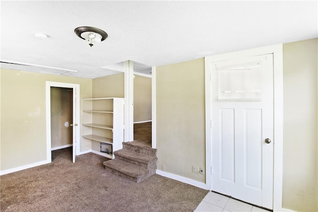 2514 Belmont Ave, Parsons, KS 67357 - unfurnished bedroom with attic access and carpet flooring