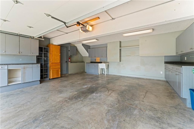 1103 N 2nd St E, Louisburg, KS 66053 - garage with a garage door opener and a sink