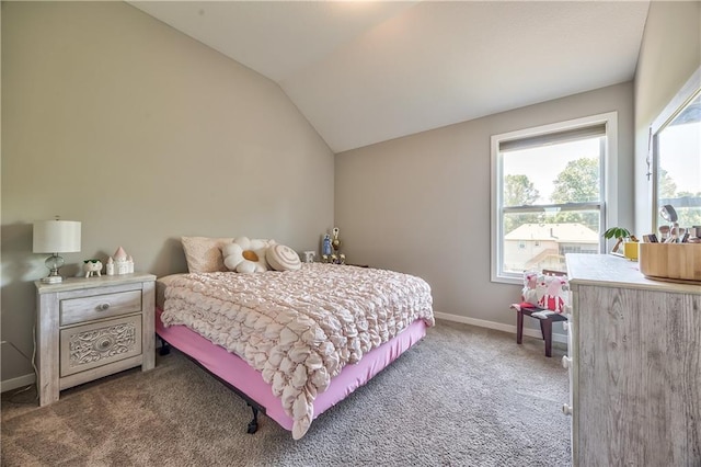 23317 W 52nd Ter, Shawnee, KS 66226 - bedroom featuring carpet floors and lofted ceiling