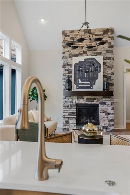 16567 W 170th St, Olathe, KS 66062 - detailed view of a fireplace