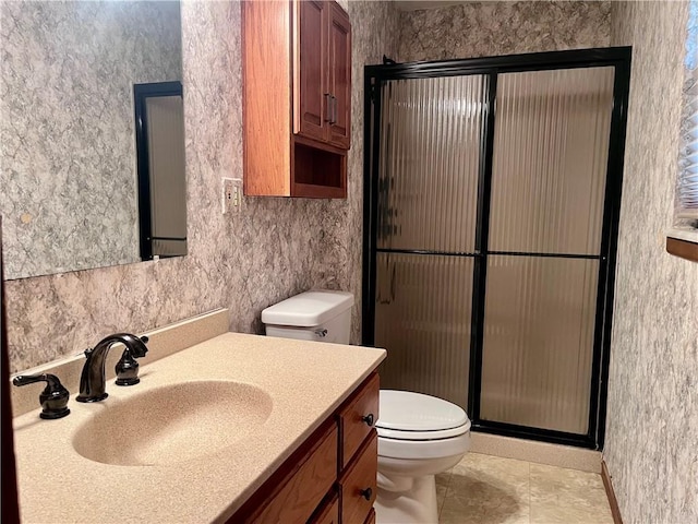11510 Ridge Dr, Sugar Creek, MO 64054 - bathroom featuring a shower stall and vanity