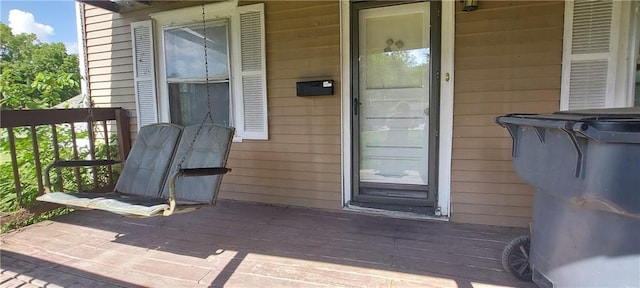 214 S Ridgeview Rd, Olathe, KS 66061 - doorway to property with a deck