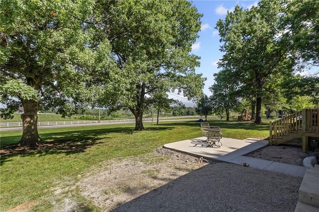 2 Overhill Dr, Paola, KS 66071 - view of yard featuring stairway