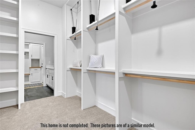 11275 S Gleason Rd, Olathe, KS 66061 - walk in closet with dark carpet