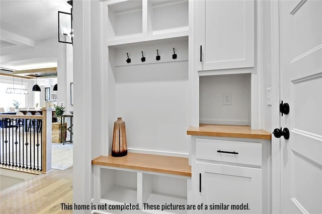 11275 S Gleason Rd, Olathe, KS 66061 - mudroom with wood finished floors
