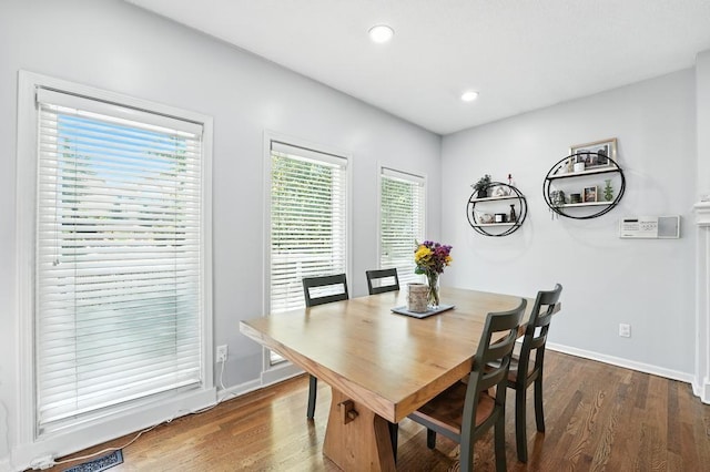 5136 NE Ash Grove Dr, Lees Summit, MO 64064 - dining space with wood finished floors and recessed lighting
