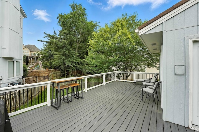 5136 NE Ash Grove Dr, Lees Summit, MO 64064 - view of wooden terrace