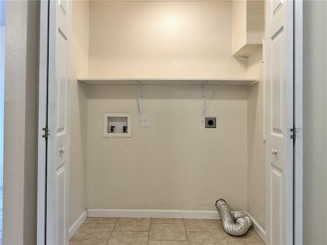 400 Webster St, Chillicothe, MO 64601 - laundry room with hookup for an electric dryer, hookup for a washing machine, and light tile patterned flooring