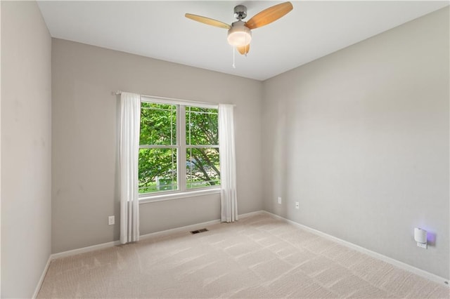 22908 E 41st Ter S, Blue Springs, MO 64015 - spare room with ceiling fan and light carpet