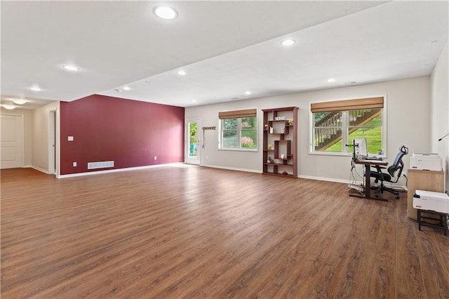 22908 E 41st Ter S, Blue Springs, MO 64015 - living area with wood finished floors and recessed lighting