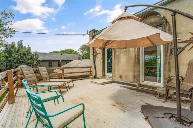1637 Jefferson St, Kansas City, MO 64108 - view of wooden terrace