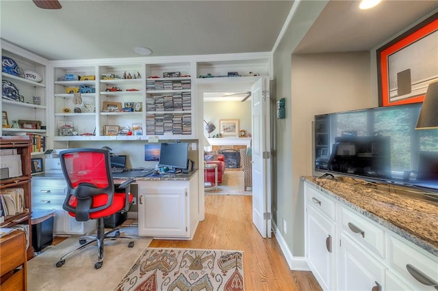 12409 Cambridge Cir, Leawood, KS 66209 - office space with light wood-style floors
