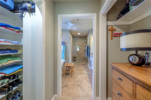 12409 Cambridge Cir, Leawood, KS 66209 - hallway featuring light tile patterned flooring