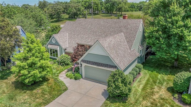 12409 Cambridge Cir, Leawood, KS 66209 - aerial view of property and surrounding area