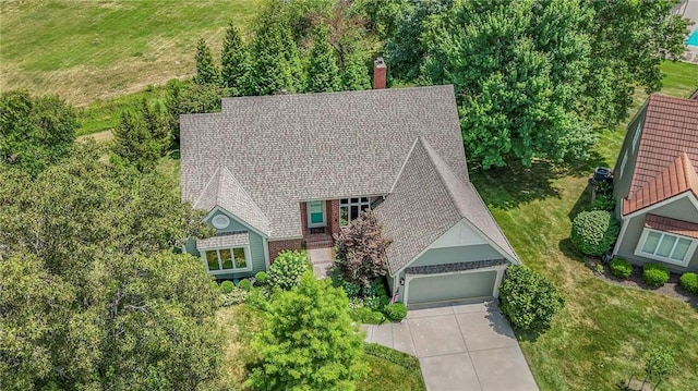 12409 Cambridge Cir, Leawood, KS 66209 - view from above of property