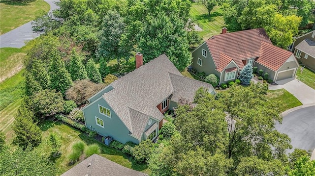 12409 Cambridge Cir, Leawood, KS 66209 - view from above of property