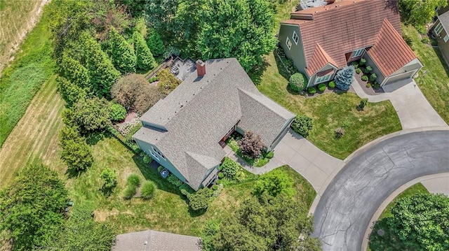 12409 Cambridge Cir, Leawood, KS 66209 - aerial view of property and surrounding area