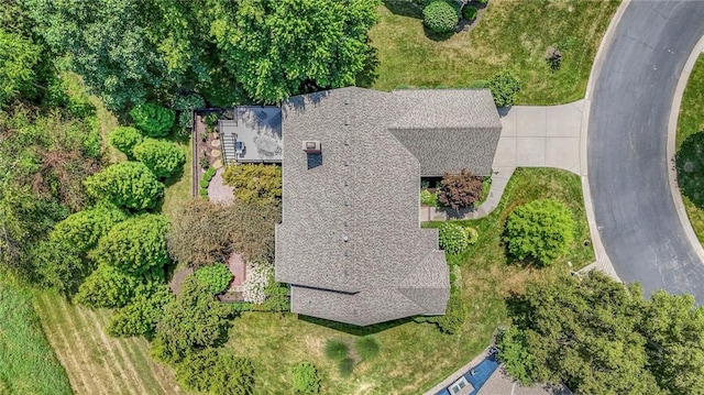 12409 Cambridge Cir, Leawood, KS 66209 - view from above of property