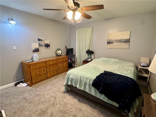 609 N 83rd Ter, Kansas City, KS 66112 - bedroom featuring carpet flooring and ceiling fan