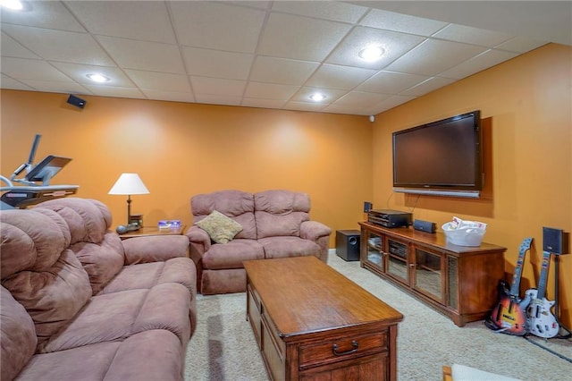 1105 Blazing Star Dr, Lees Summit, MO 64081 - living area with carpet and recessed lighting