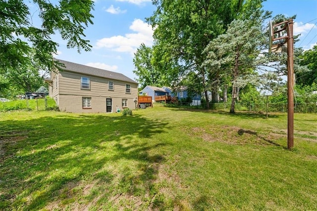 1115 W 26th St S, Independence, MO 64052 - view of yard with a wooden deck