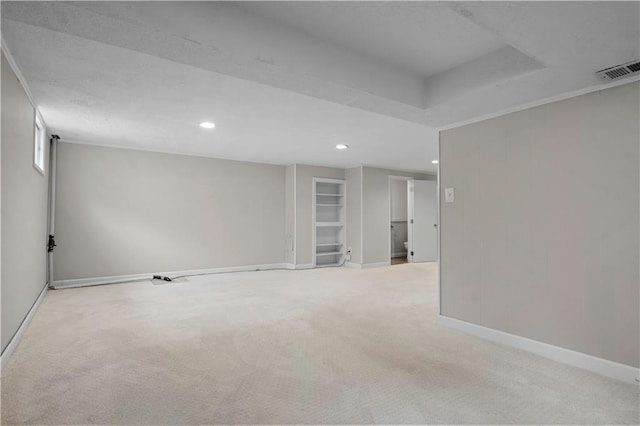 7710 Noland Rd, Lenexa, KS 66216 - unfurnished room with light colored carpet and recessed lighting