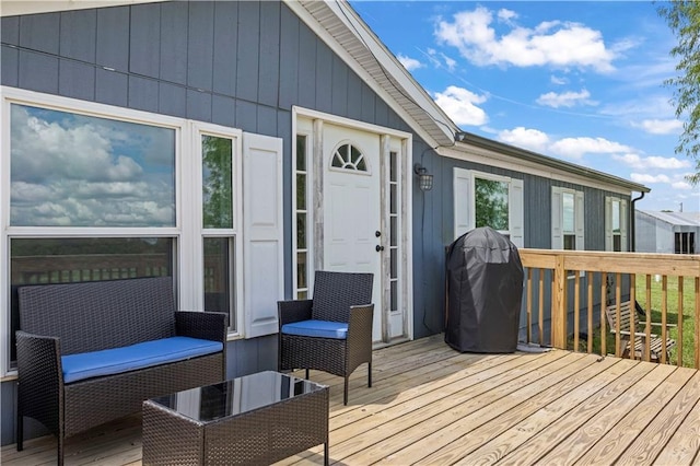 679 Kingman Rd, Pomona, KS 66076 - deck featuring a grill