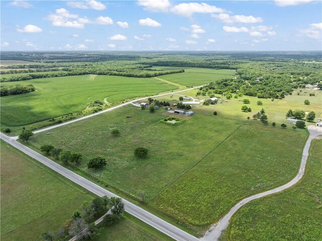 679 Kingman Rd, Pomona, KS 66076 - aerial view of property and surrounding area featuring rural landscape