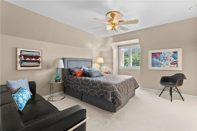 5212 W 98th Ter, Overland Park, KS 66207 - carpeted bedroom featuring baseboards and a ceiling fan