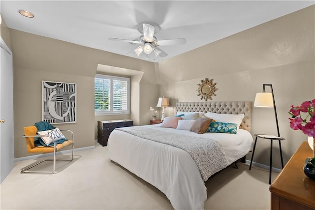 5212 W 98th Ter, Overland Park, KS 66207 - carpeted bedroom with baseboards and ceiling fan