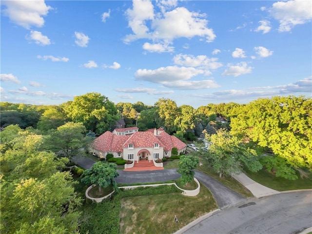 5212 W 98th Ter, Overland Park, KS 66207 - view from above of property with a forest