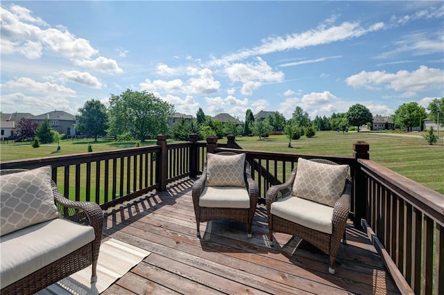 10963 S Carbondale St, Olathe, KS 66061 - wooden deck with a lawn