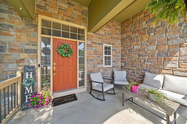2312 SW Post Oak Ct, Lees Summit, MO 64082 - property entrance featuring stone siding and brick siding