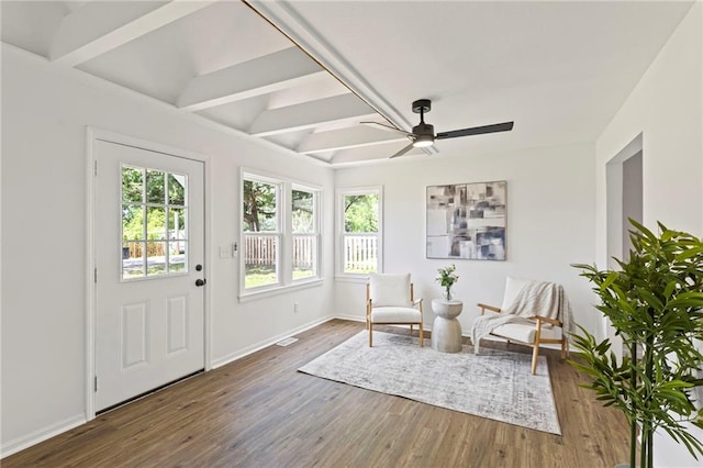3029 S 9th Pl, Kansas City, KS 66103 - sunroom with healthy amount of natural light and beamed ceiling