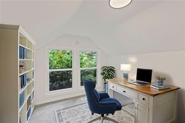 3029 S 9th Pl, Kansas City, KS 66103 - office featuring lofted ceiling and light carpet